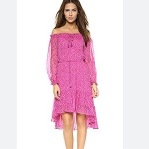 Diane Von Furstenberg ‎ Camila Petal Dream Pink Floral off the shoulder size 2